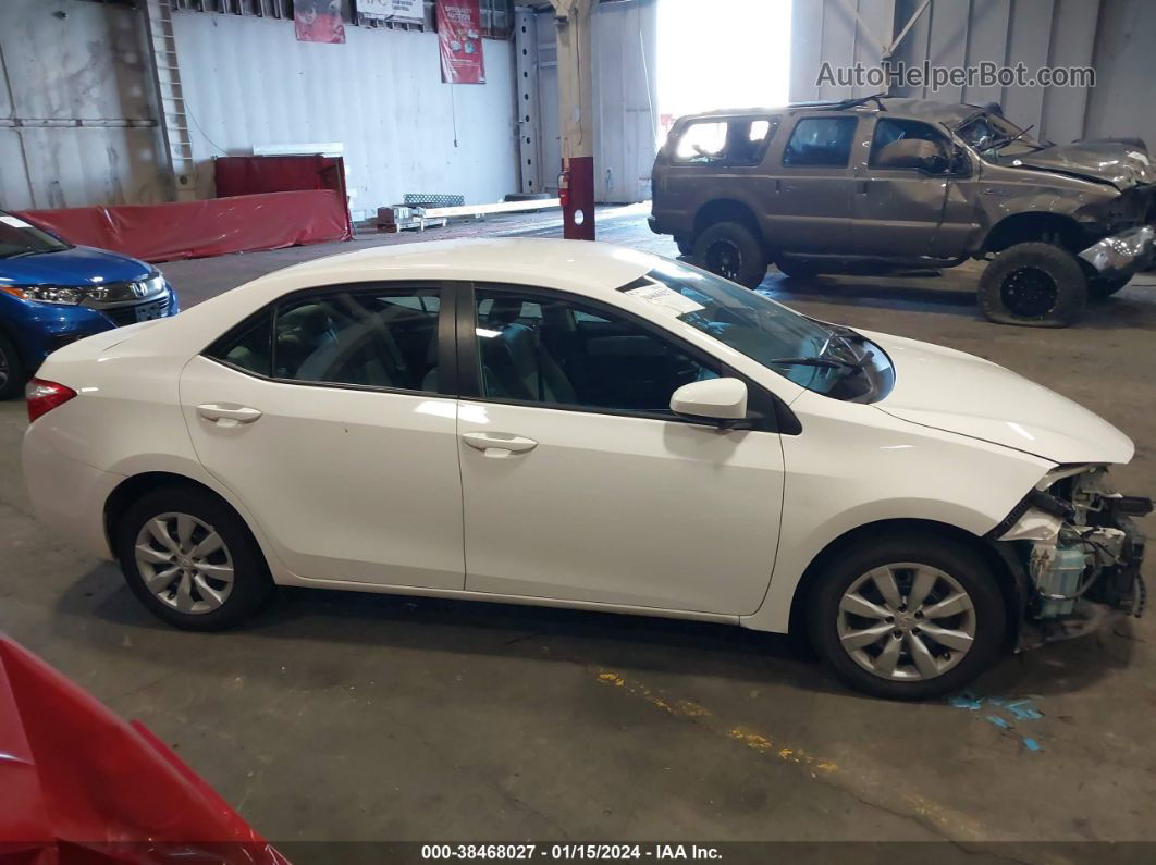 2015 Toyota Corolla Le White vin: 2T1BURHE5FC443213