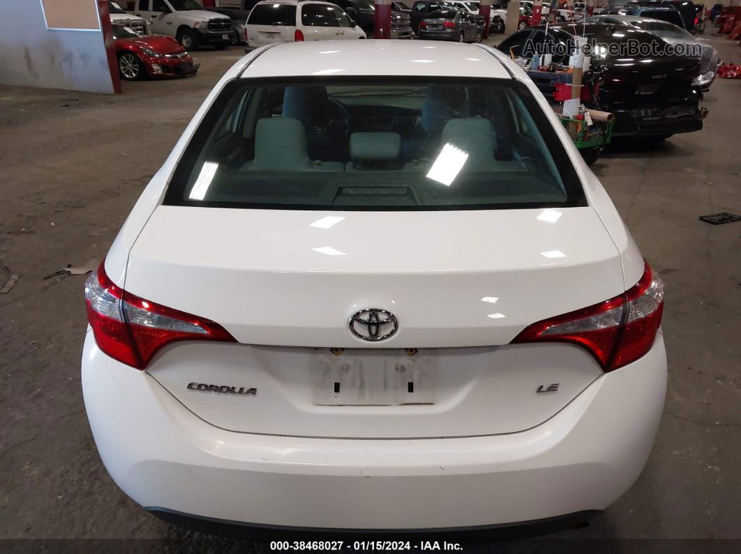 2015 Toyota Corolla Le Белый vin: 2T1BURHE5FC443213