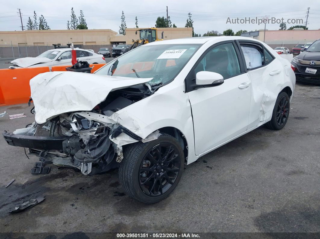 2016 Toyota Corolla S W/special Edition Pkg White vin: 2T1BURHE5GC484619