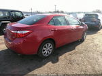 2016 Toyota Corolla Le Red vin: 2T1BURHE5GC644241