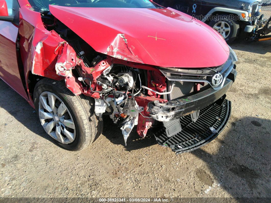 2016 Toyota Corolla Le Red vin: 2T1BURHE5GC644241