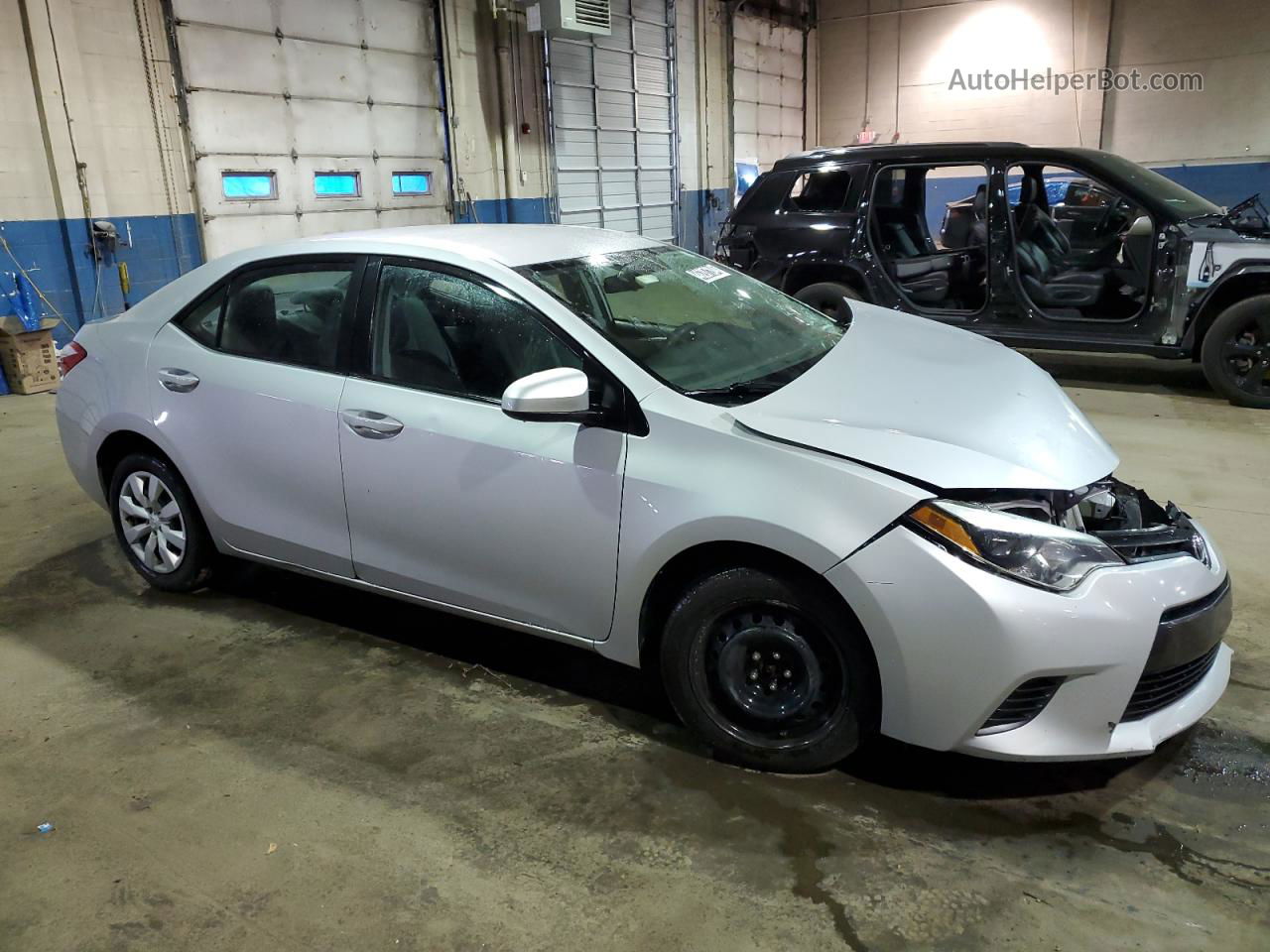 2016 Toyota Corolla L Silver vin: 2T1BURHE5GC666322