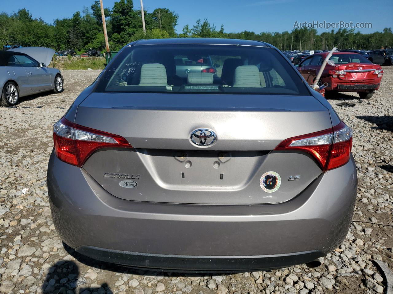 2016 Toyota Corolla L Gray vin: 2T1BURHE5GC699529