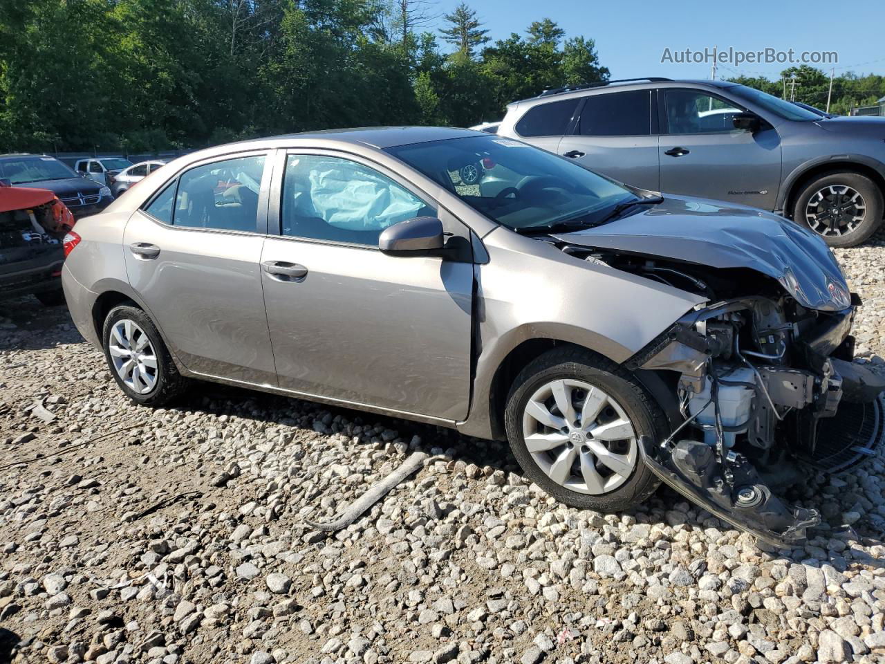 2016 Toyota Corolla L Gray vin: 2T1BURHE5GC699529