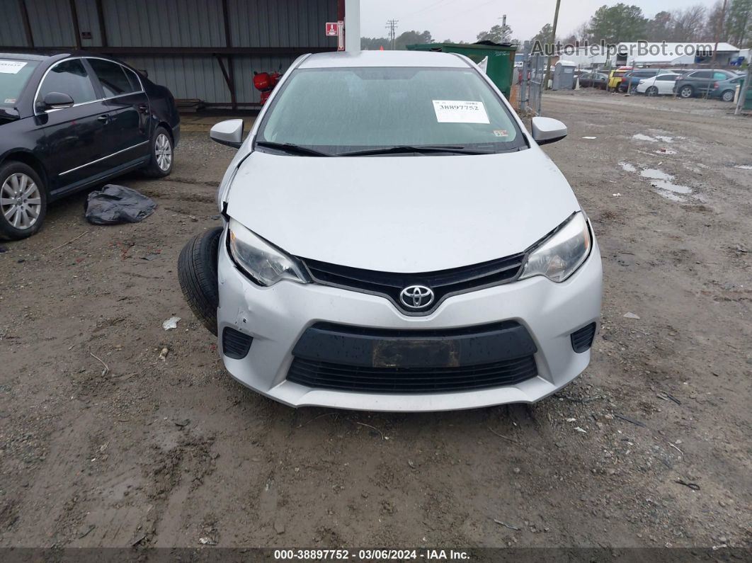 2016 Toyota Corolla L Silver vin: 2T1BURHE5GC729774