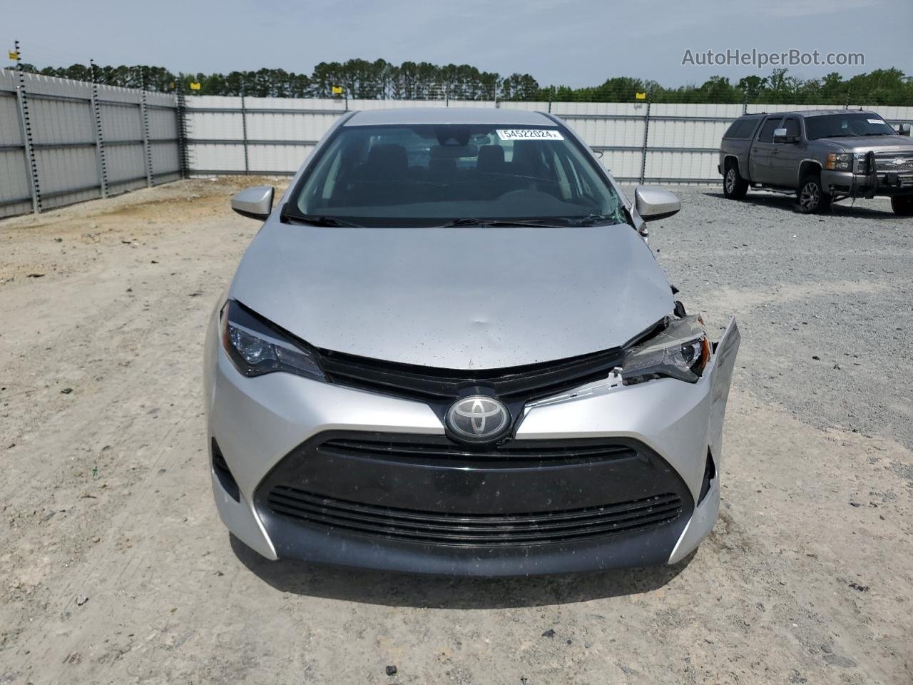 2017 Toyota Corolla L Silver vin: 2T1BURHE5HC749055