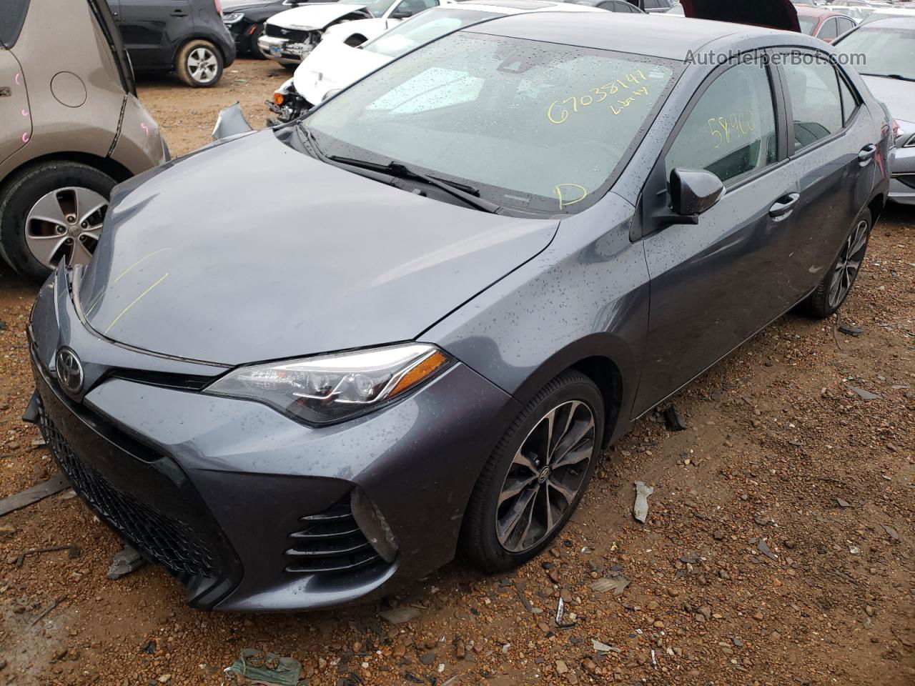 2017 Toyota Corolla L Blue vin: 2T1BURHE5HC751503