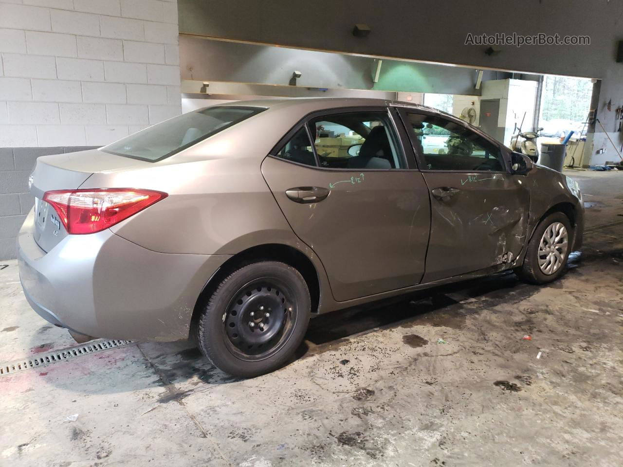 2017 Toyota Corolla L Gray vin: 2T1BURHE5HC768110