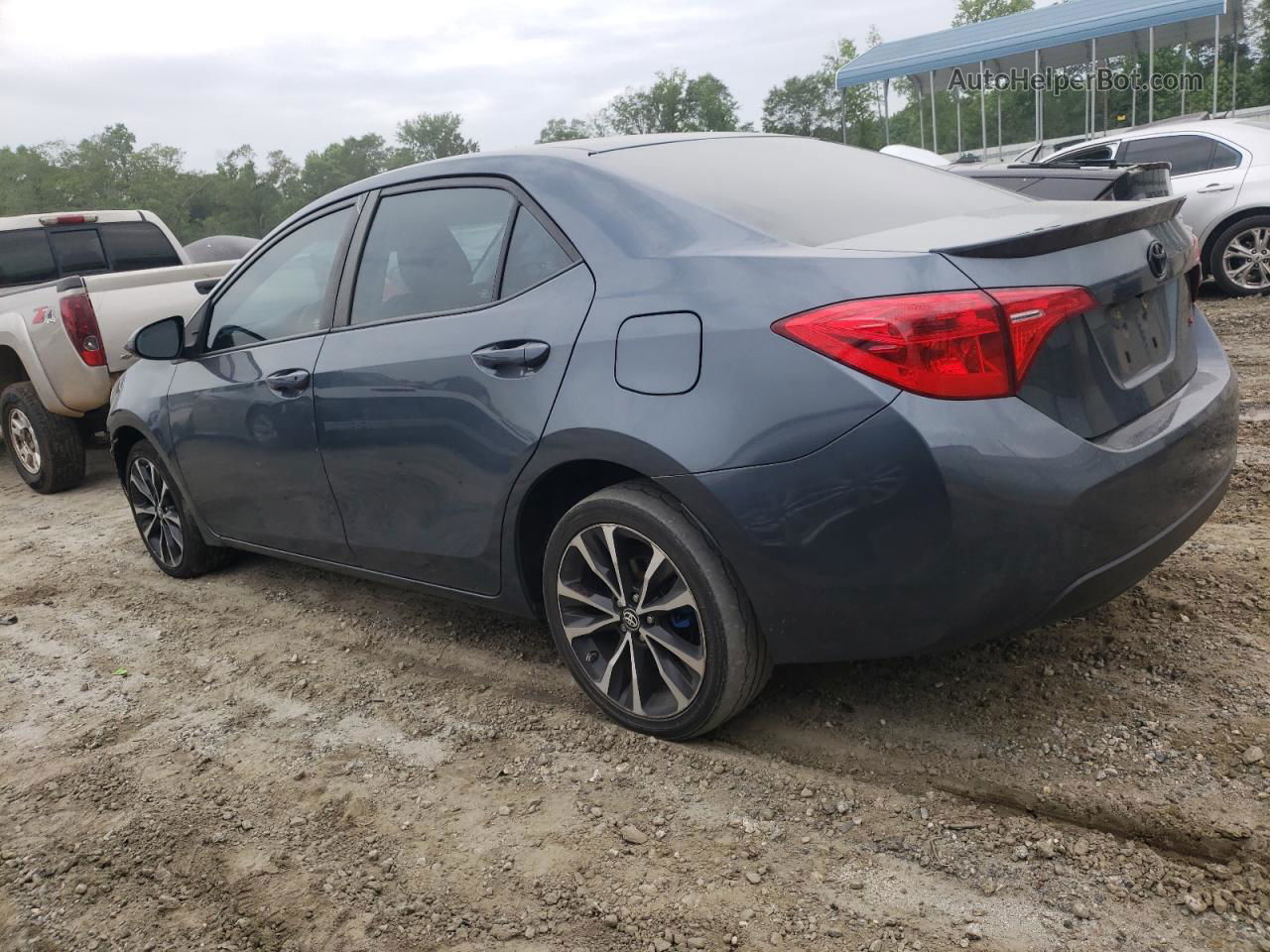 2017 Toyota Corolla L Синий vin: 2T1BURHE5HC771041