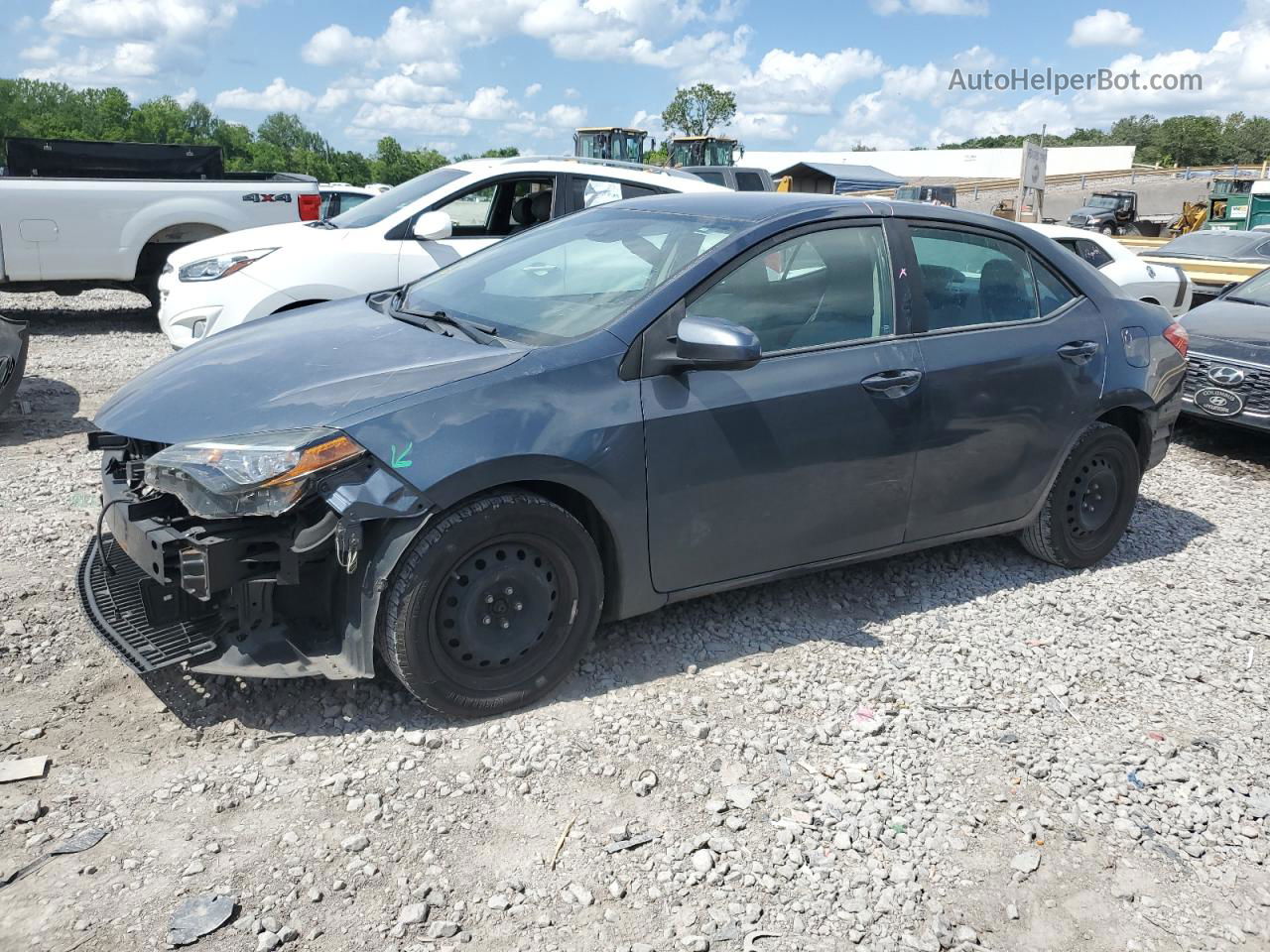 2017 Toyota Corolla L Charcoal vin: 2T1BURHE5HC777079