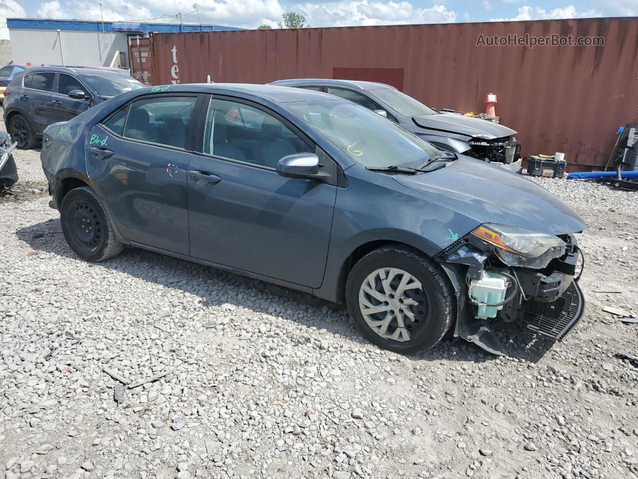 2017 Toyota Corolla L Charcoal vin: 2T1BURHE5HC777079