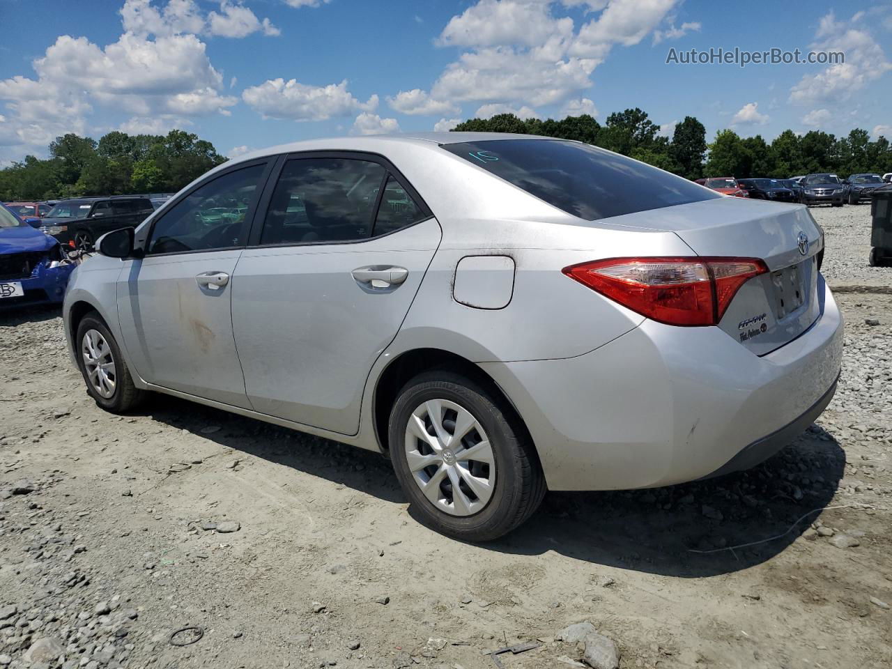 2017 Toyota Corolla L Silver vin: 2T1BURHE5HC782718