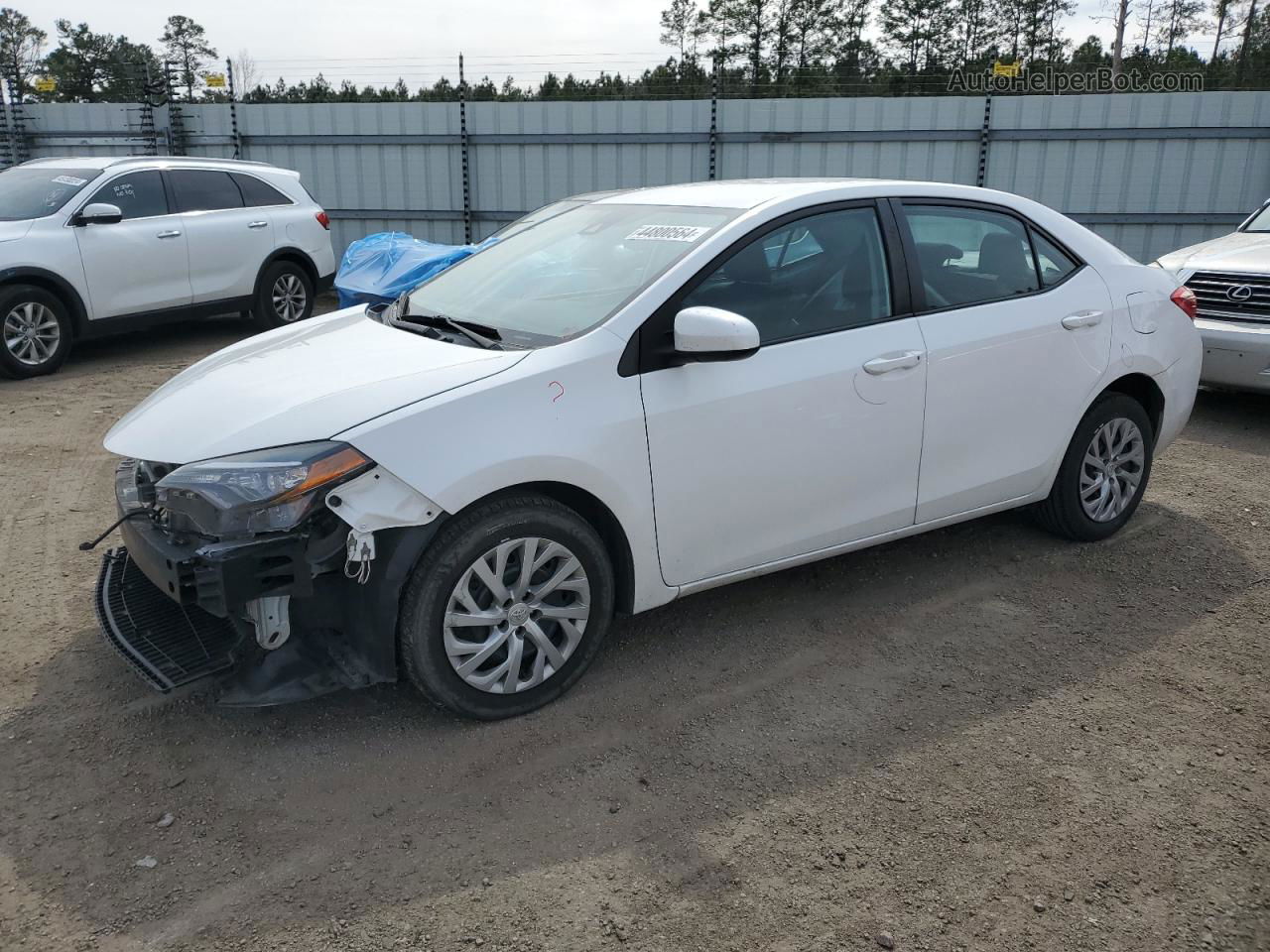 2017 Toyota Corolla L White vin: 2T1BURHE5HC795100