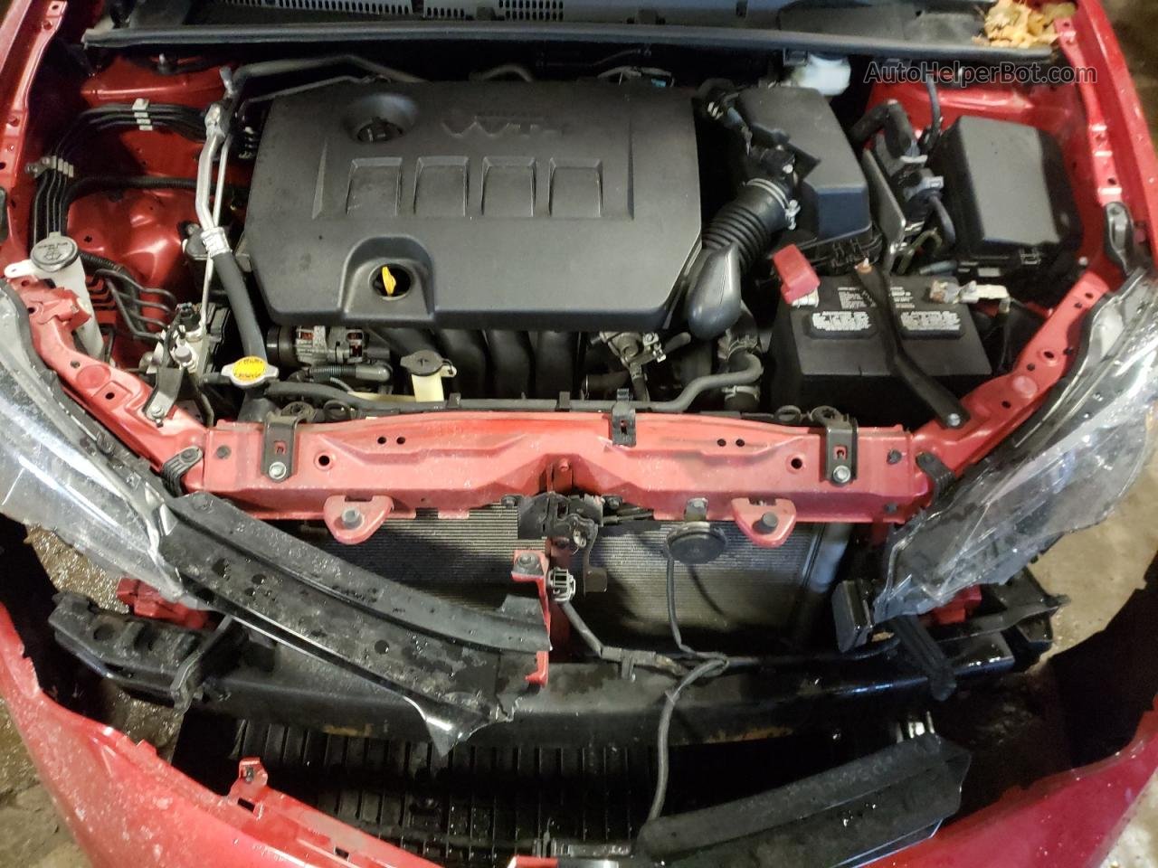 2017 Toyota Corolla L Red vin: 2T1BURHE5HC797476