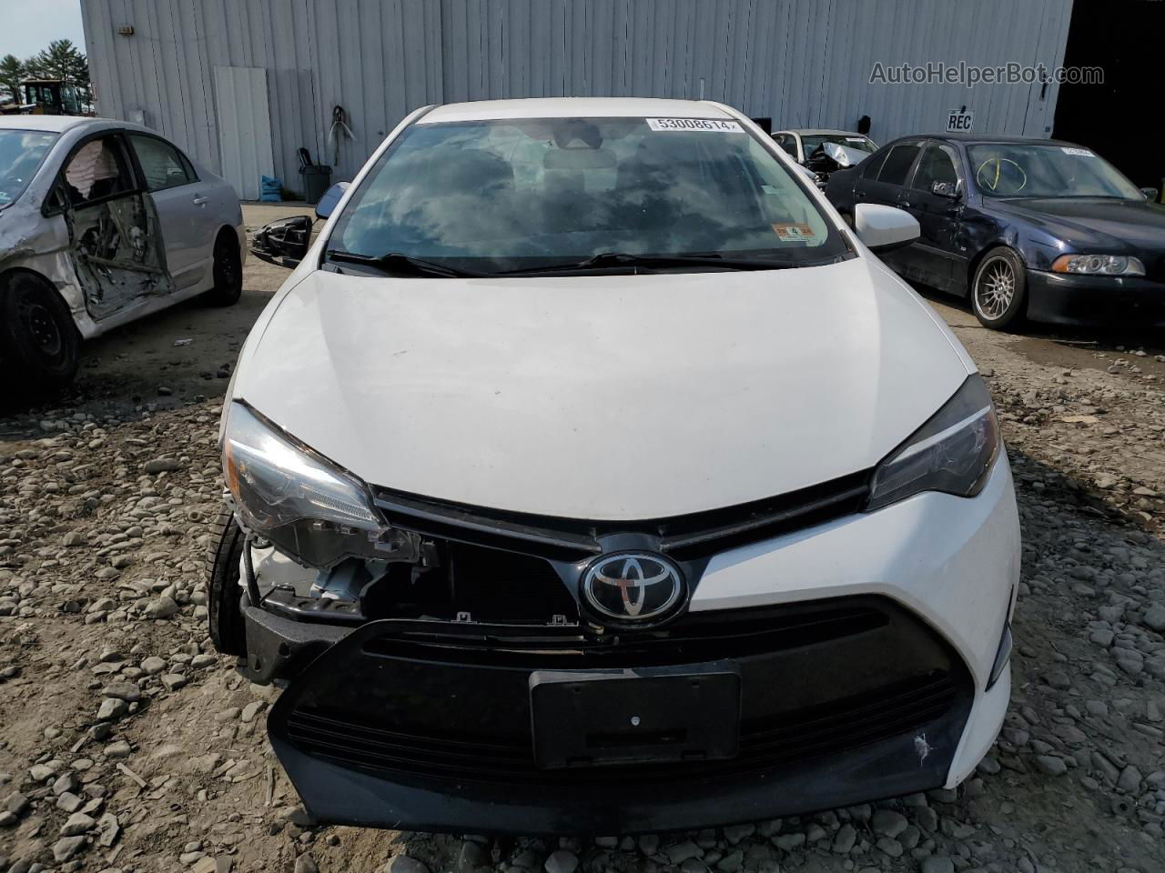 2017 Toyota Corolla L White vin: 2T1BURHE5HC798322