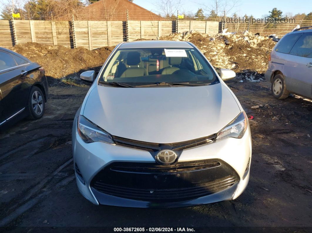 2017 Toyota Corolla Le Серебряный vin: 2T1BURHE5HC821520