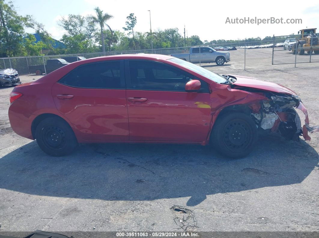 2017 Toyota Corolla Le Red vin: 2T1BURHE5HC823610