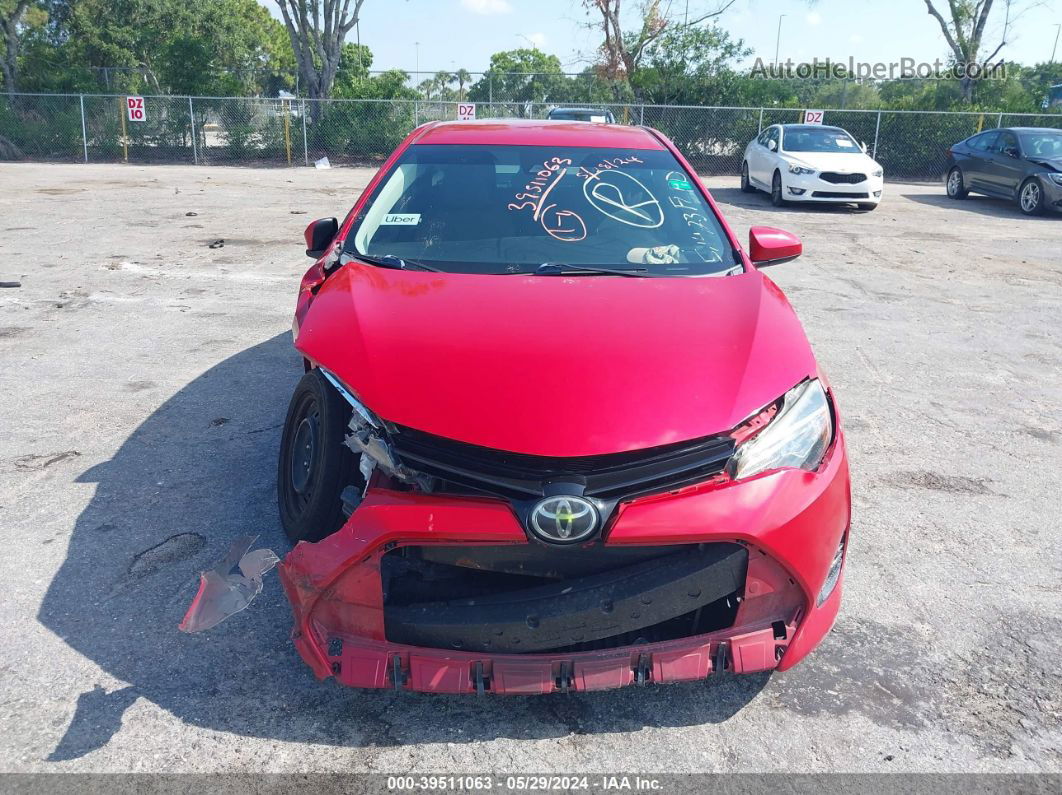 2017 Toyota Corolla Le Red vin: 2T1BURHE5HC823610