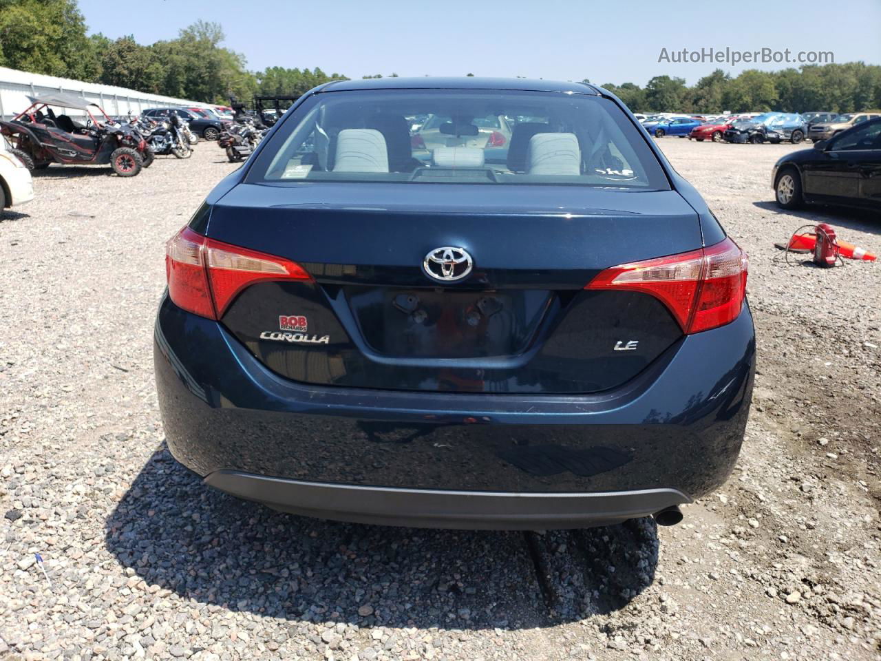 2017 Toyota Corolla L Синий vin: 2T1BURHE5HC847440