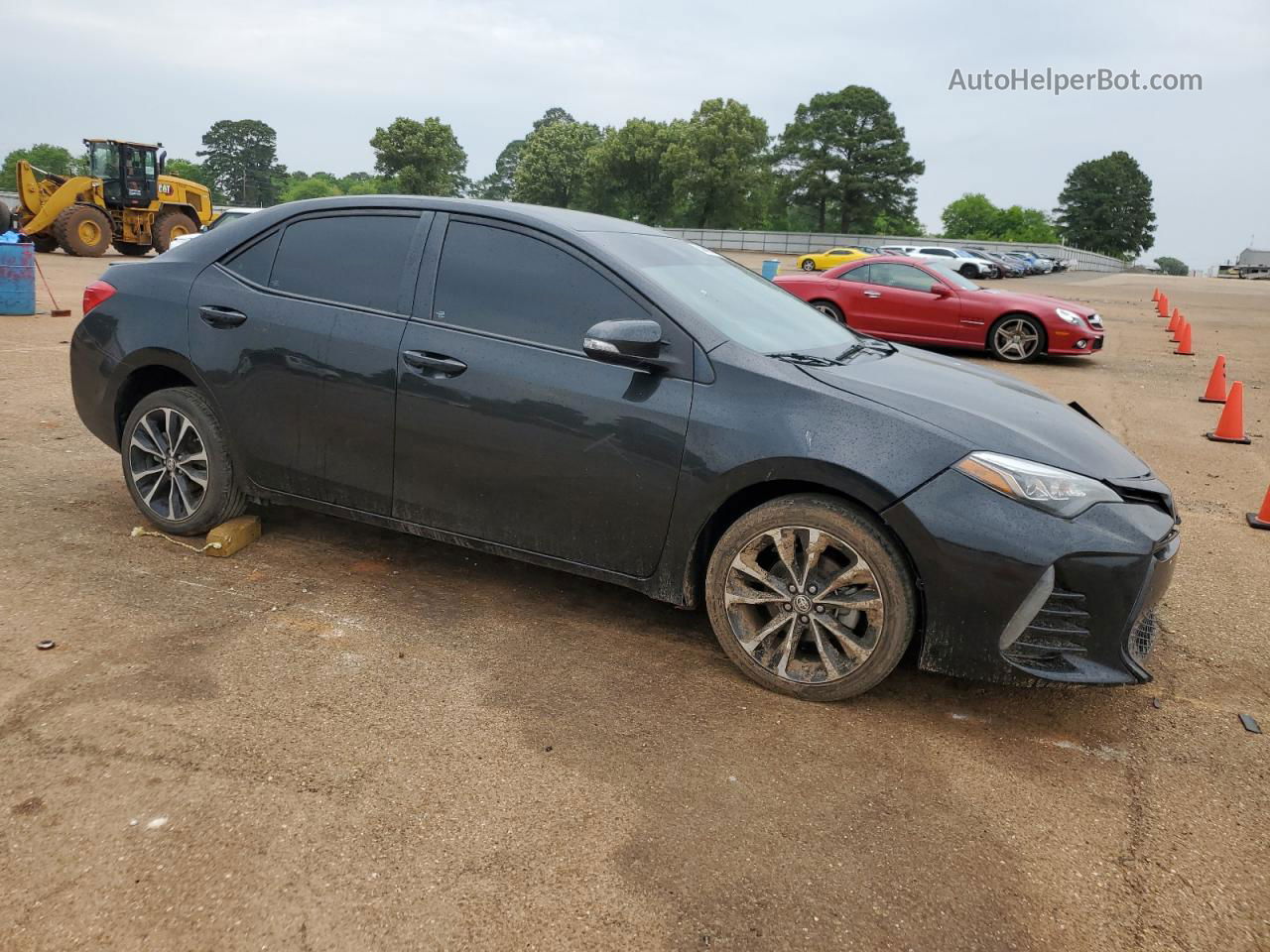 2017 Toyota Corolla L Black vin: 2T1BURHE5HC852461