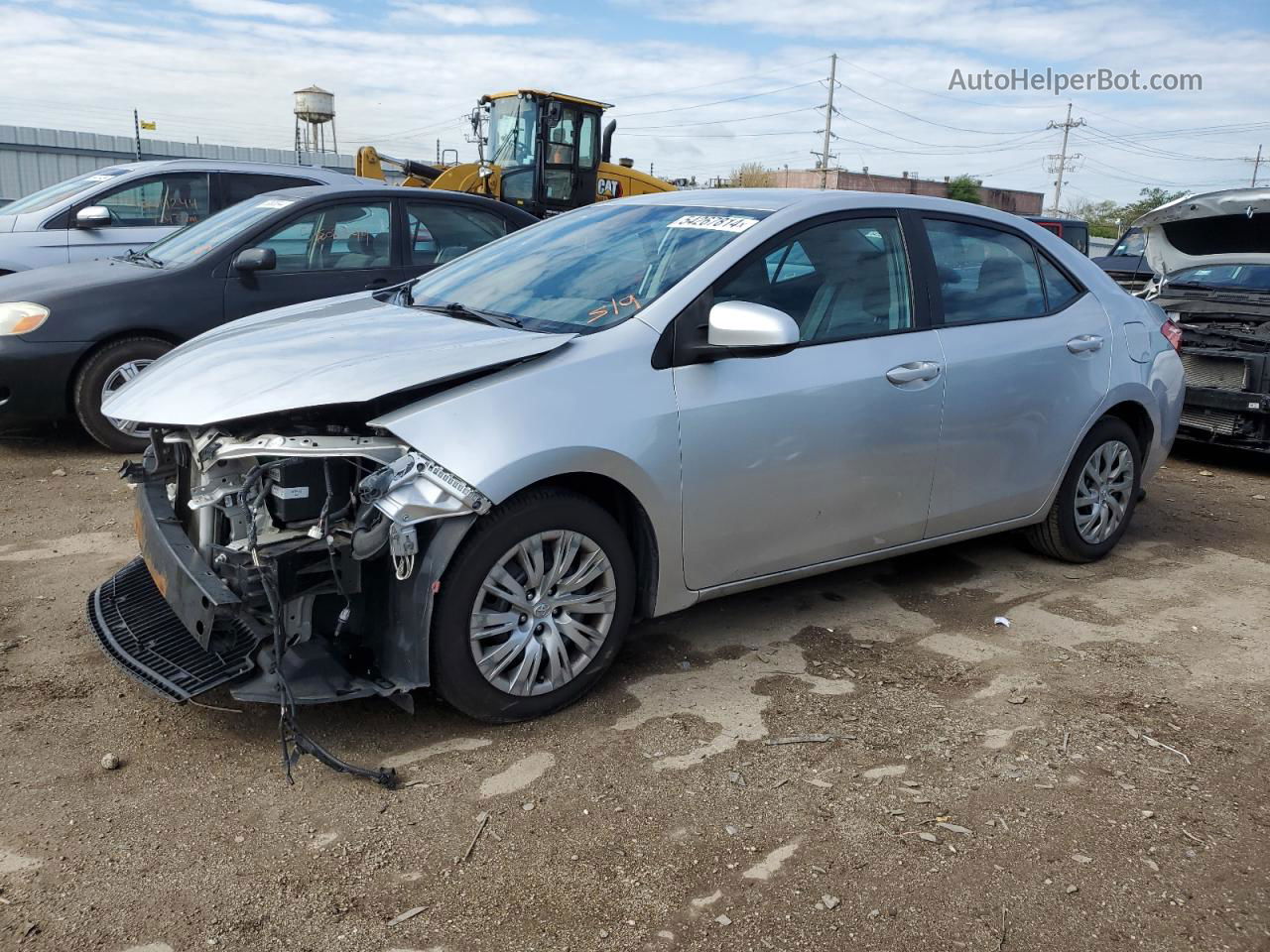 2017 Toyota Corolla L Silver vin: 2T1BURHE5HC889588