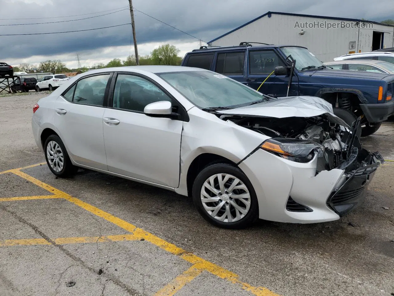 2017 Toyota Corolla L Silver vin: 2T1BURHE5HC900430