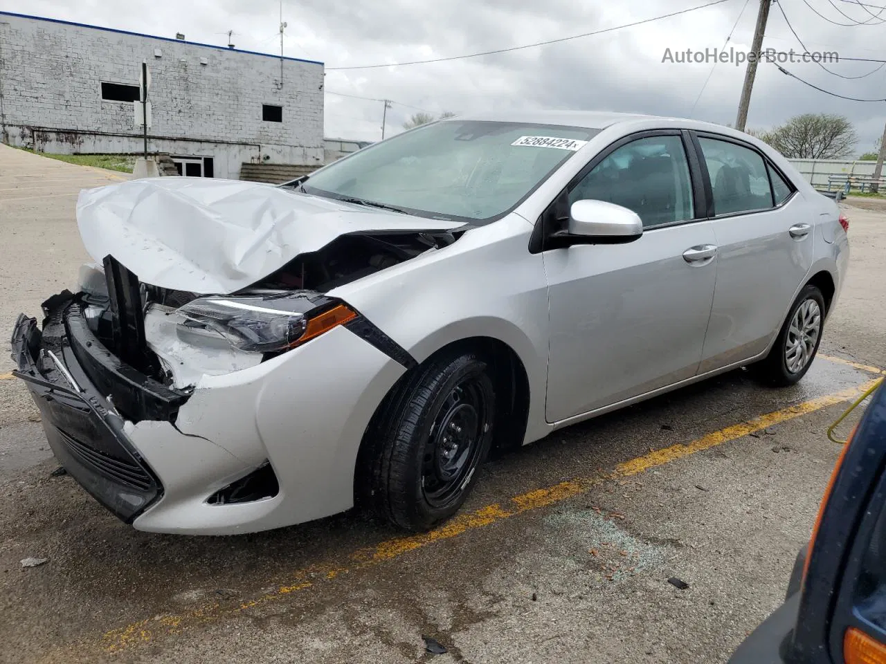 2017 Toyota Corolla L Silver vin: 2T1BURHE5HC900430