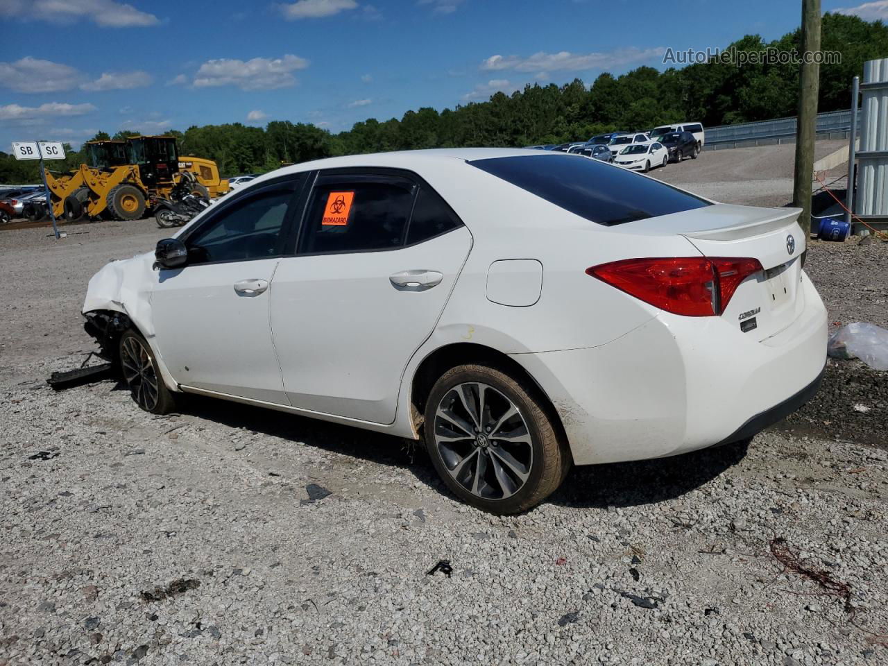 2017 Toyota Corolla L White vin: 2T1BURHE5HC906356