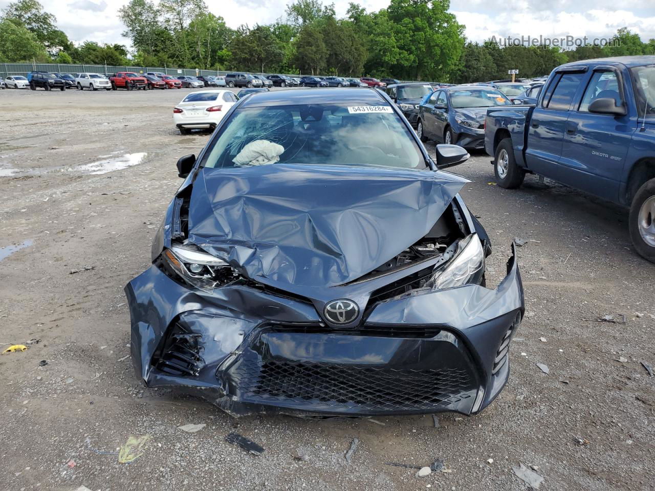 2017 Toyota Corolla L Gray vin: 2T1BURHE5HC952057