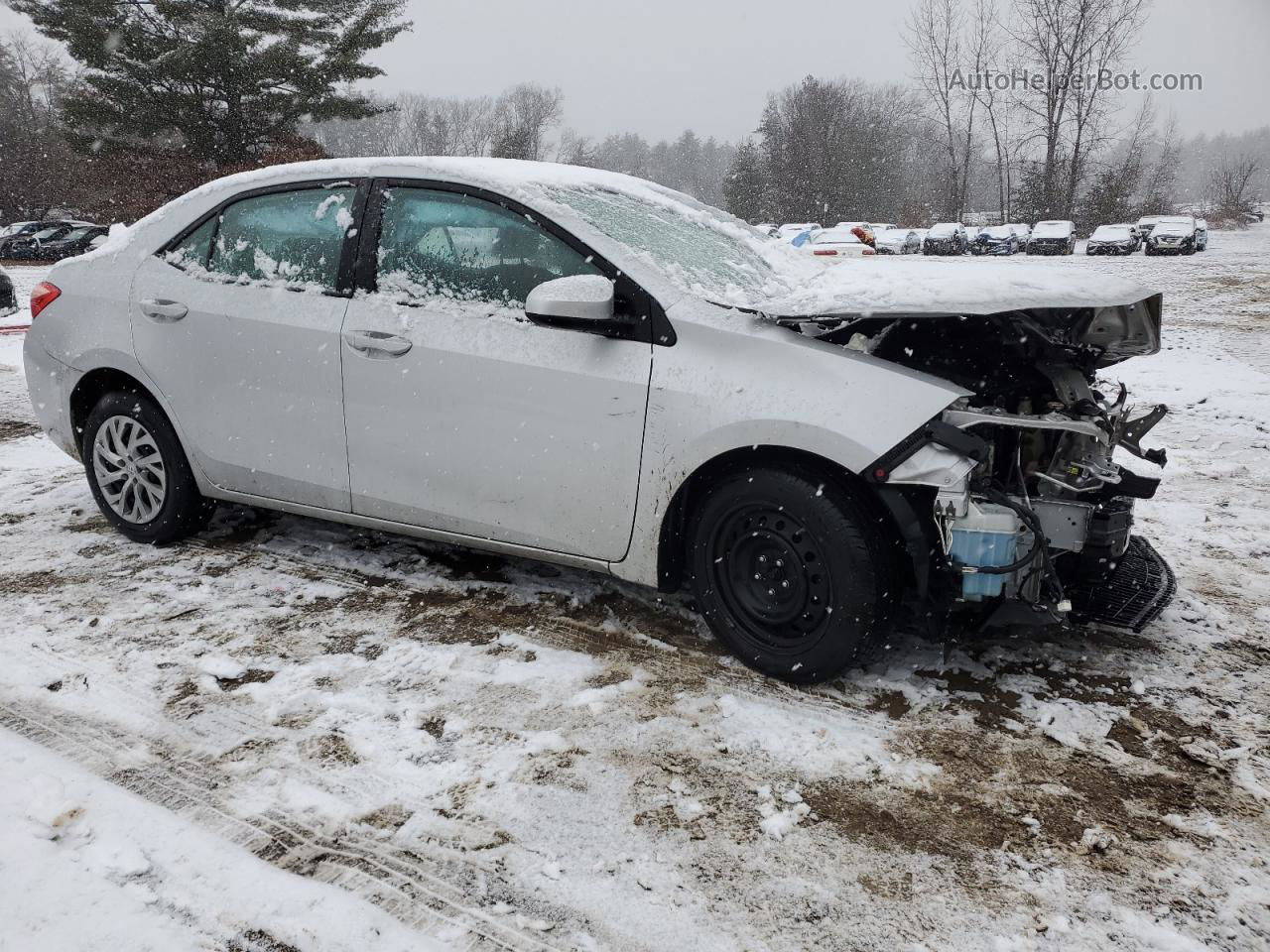 2017 Toyota Corolla L Silver vin: 2T1BURHE5HC962118