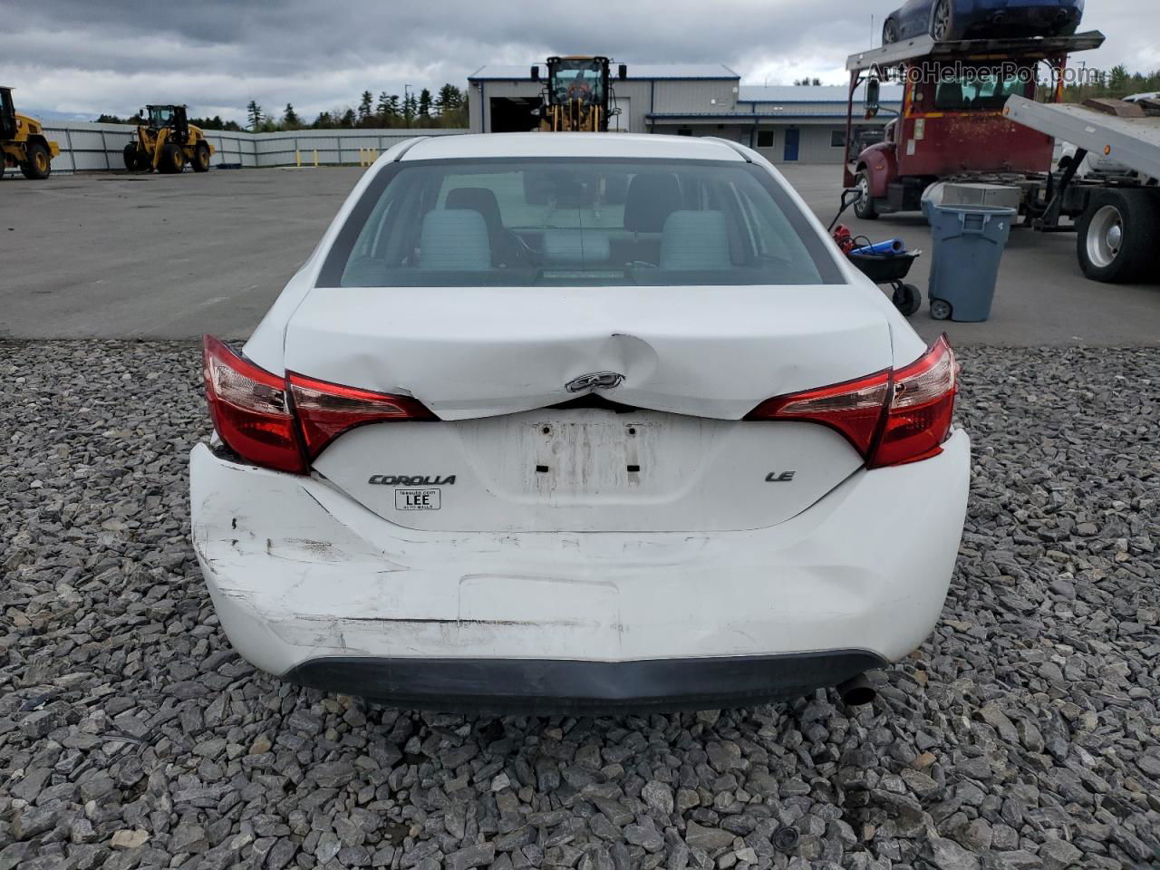 2019 Toyota Corolla L White vin: 2T1BURHE5KC130785