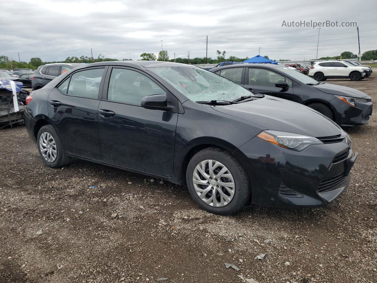 2019 Toyota Corolla L Black vin: 2T1BURHE5KC159199