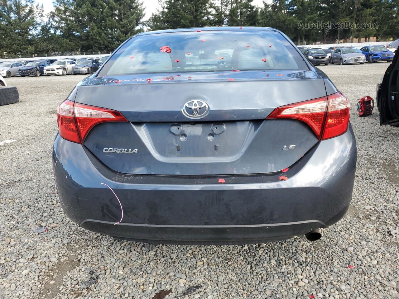 2019 Toyota Corolla L Blue vin: 2T1BURHE5KC164662