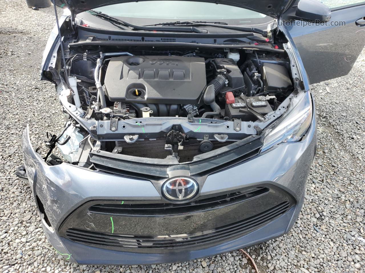 2019 Toyota Corolla L Blue vin: 2T1BURHE5KC164662