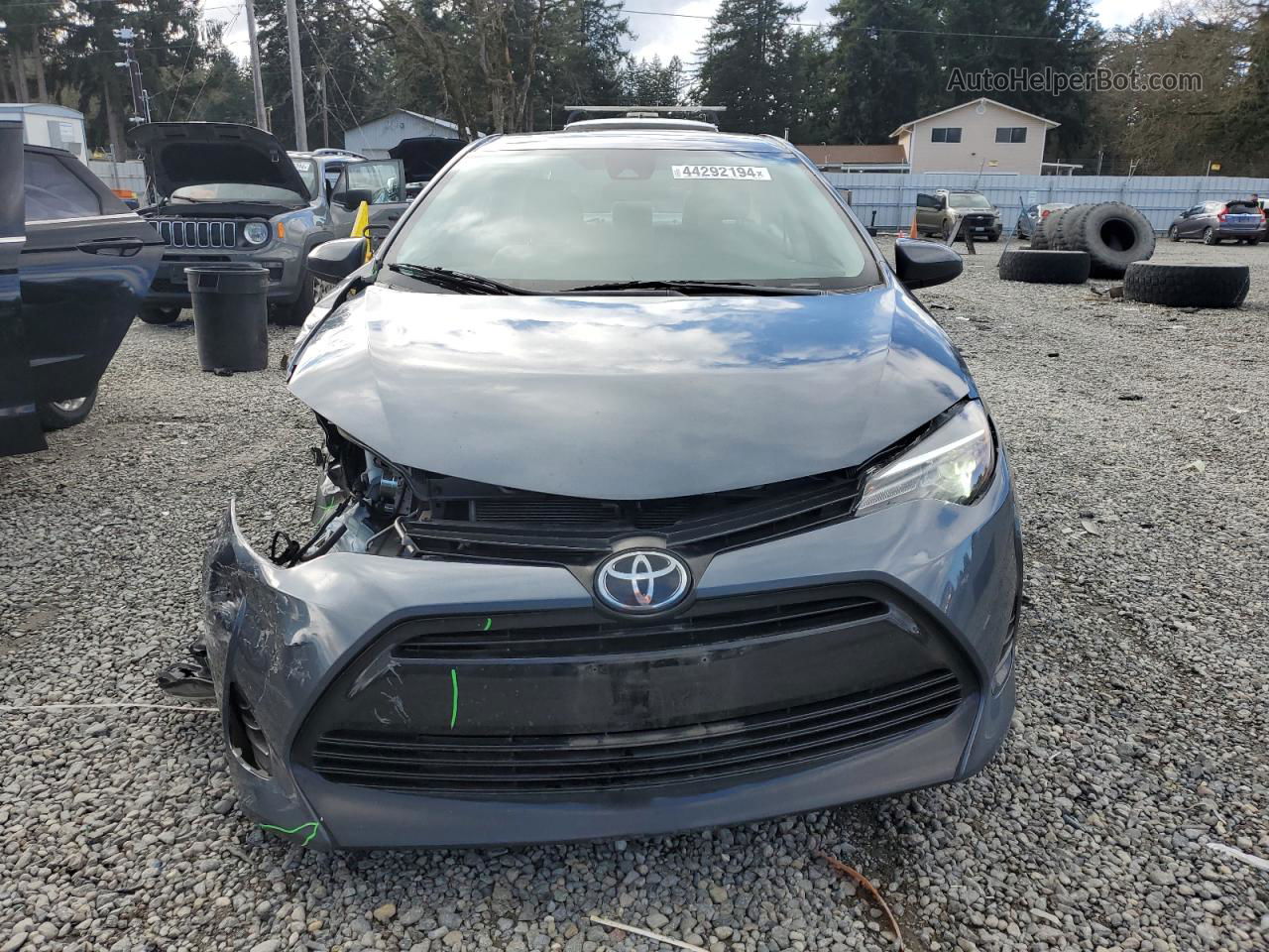 2019 Toyota Corolla L Blue vin: 2T1BURHE5KC164662