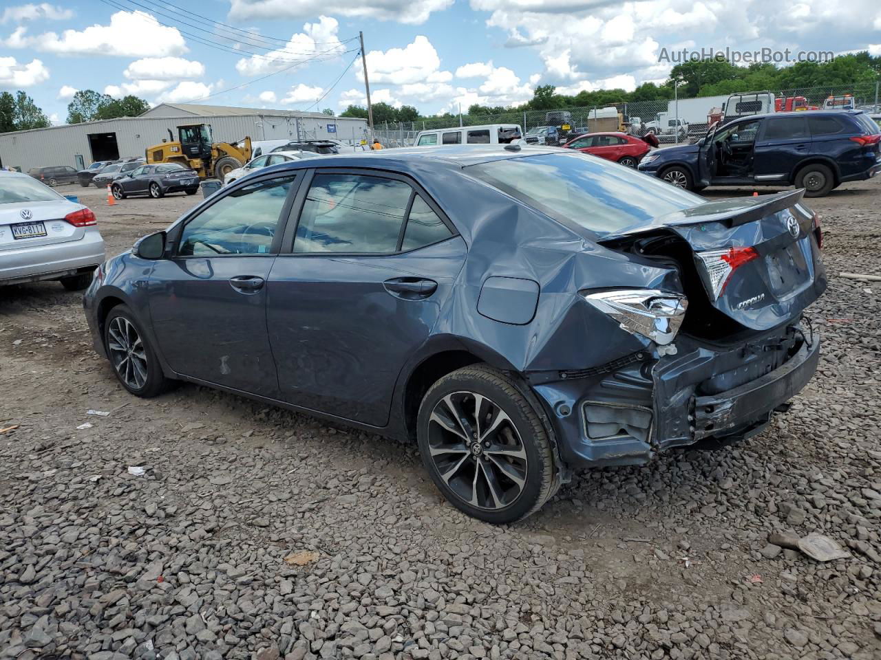 2019 Toyota Corolla L Blue vin: 2T1BURHE5KC166735