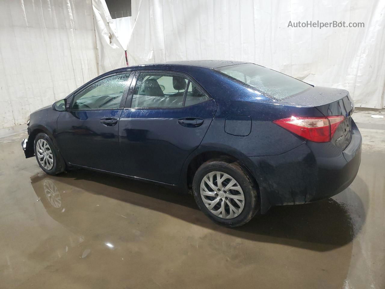 2019 Toyota Corolla L Синий vin: 2T1BURHE5KC176777