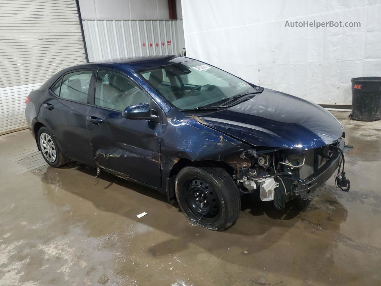 2019 Toyota Corolla L Blue vin: 2T1BURHE5KC176777