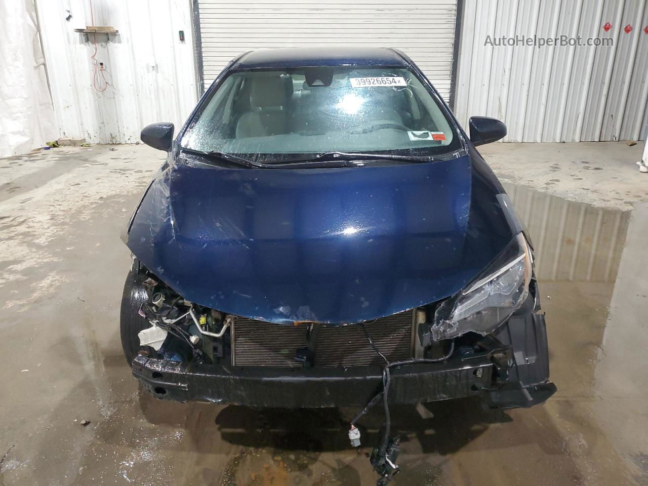 2019 Toyota Corolla L Синий vin: 2T1BURHE5KC176777