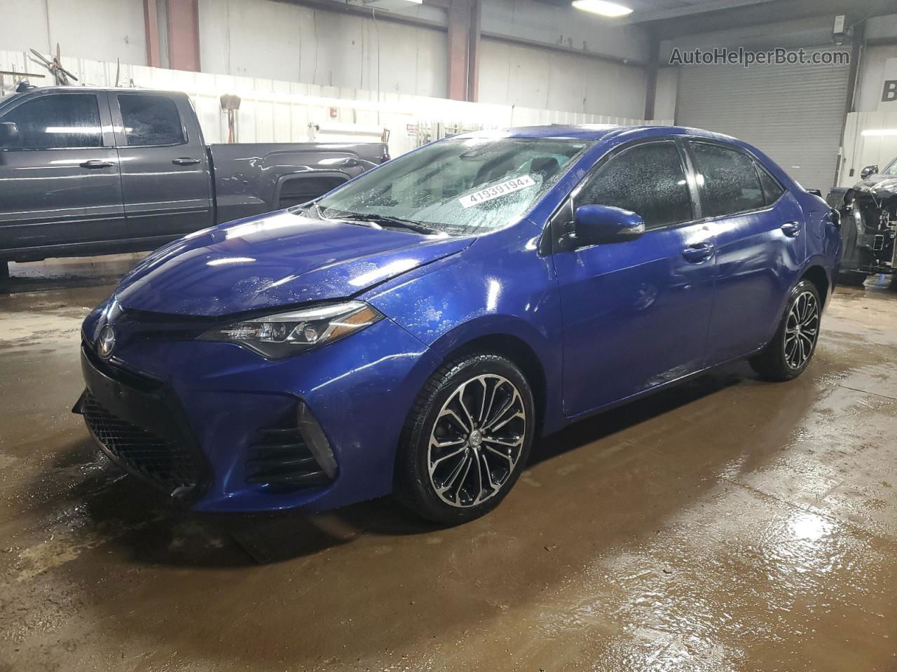 2019 Toyota Corolla L Blue vin: 2T1BURHE5KC179632