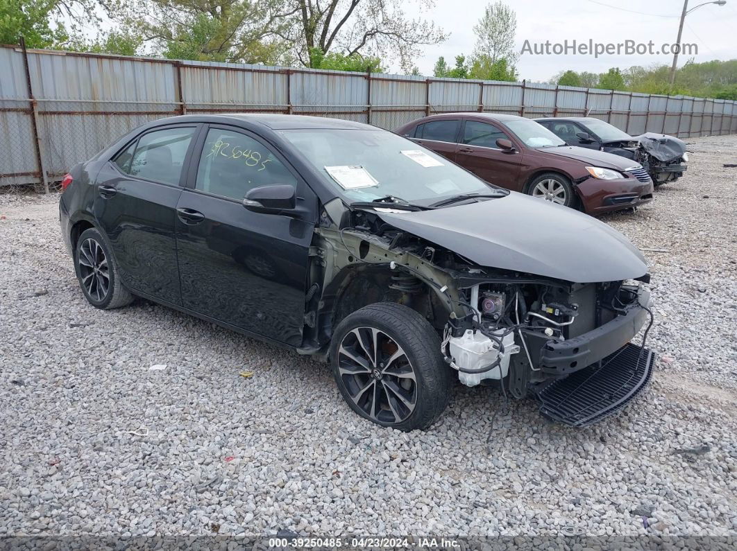 2019 Toyota Corolla Se Black vin: 2T1BURHE5KC185141