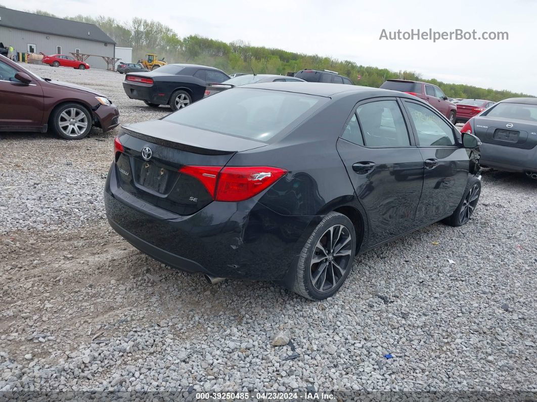 2019 Toyota Corolla Se Black vin: 2T1BURHE5KC185141