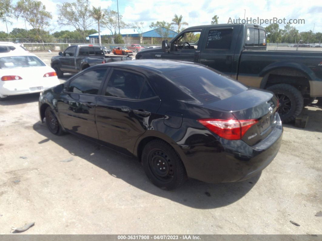 2019 Toyota Corolla Le Черный vin: 2T1BURHE5KC189710