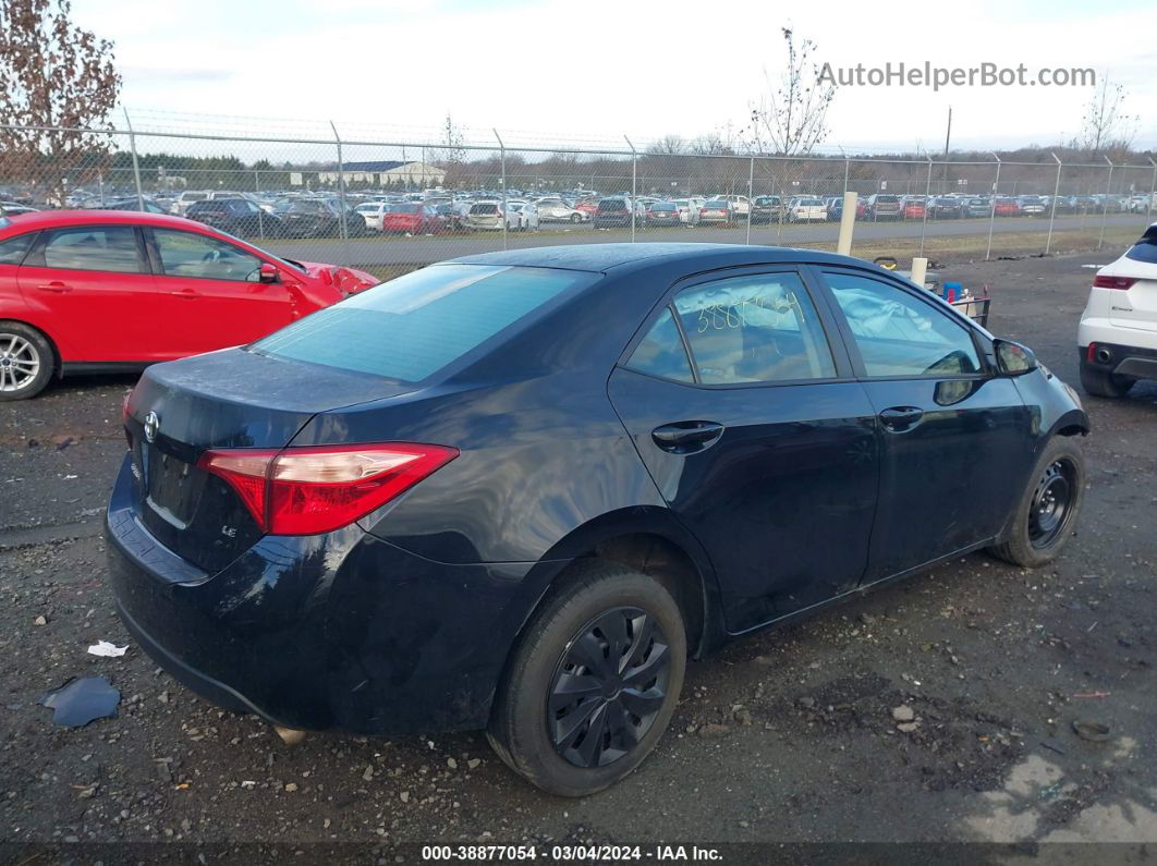 2019 Toyota Corolla Le Black vin: 2T1BURHE5KC212032