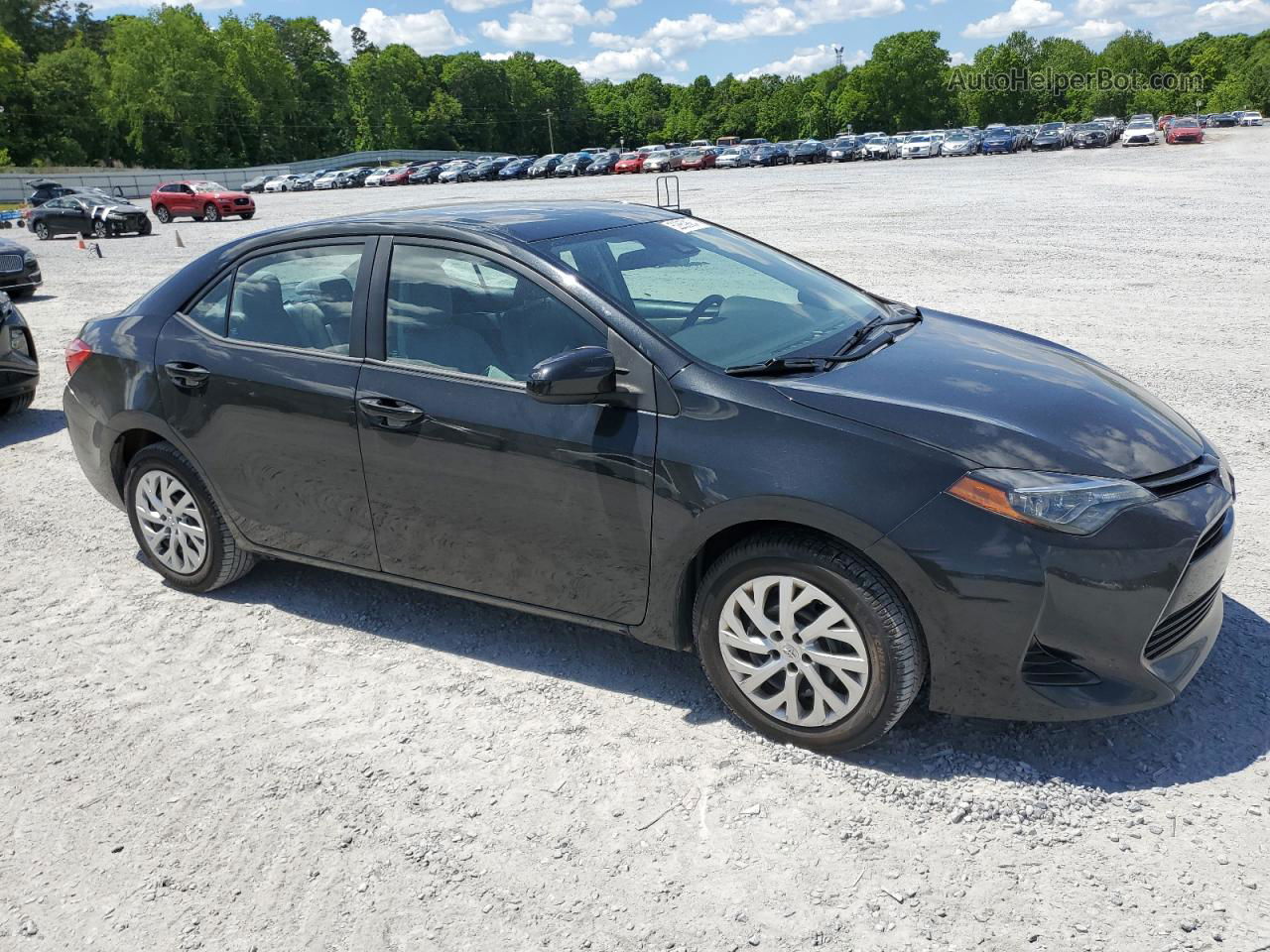 2019 Toyota Corolla L Black vin: 2T1BURHE5KC217120