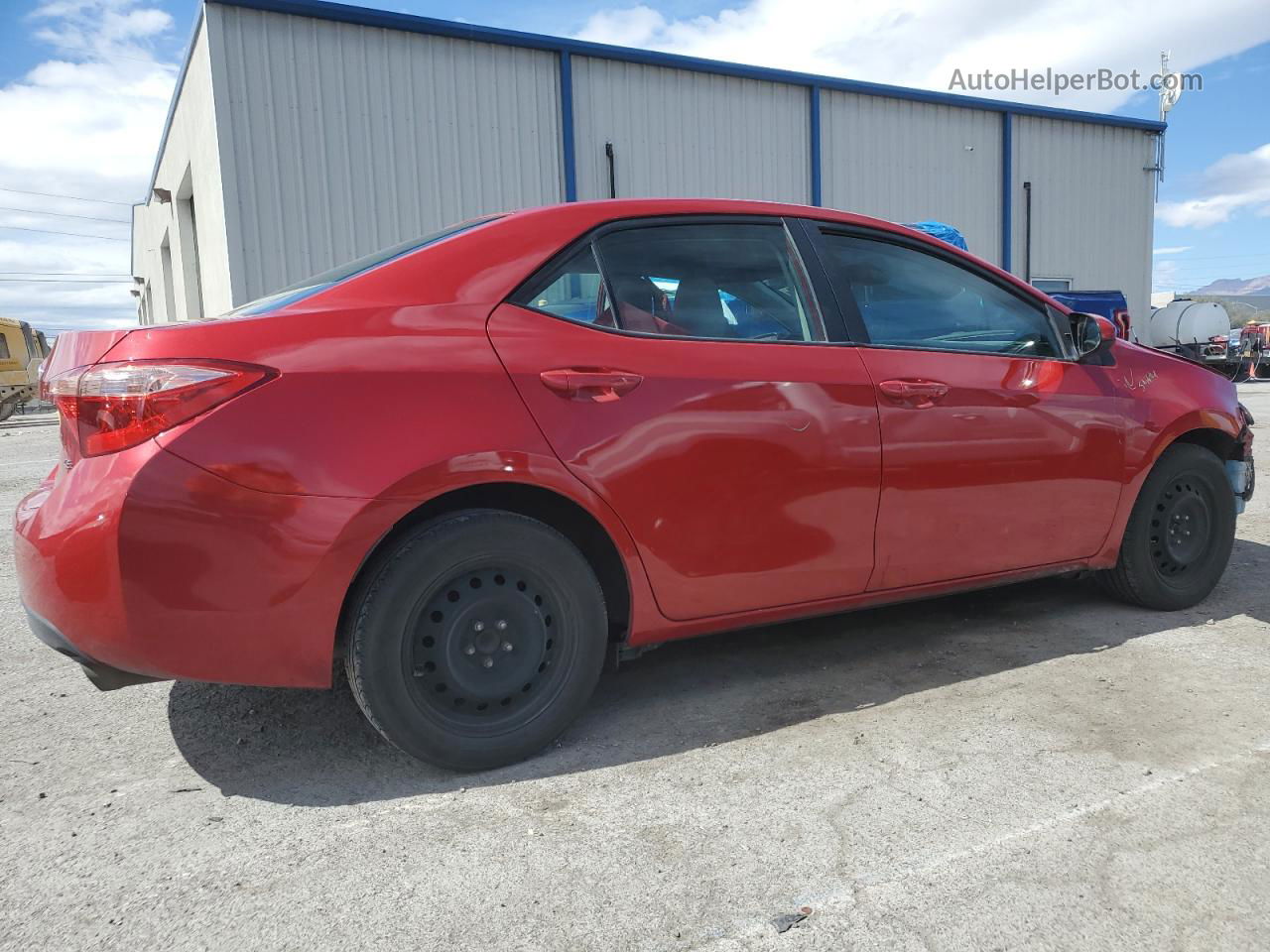 2019 Toyota Corolla L Красный vin: 2T1BURHE5KC221636