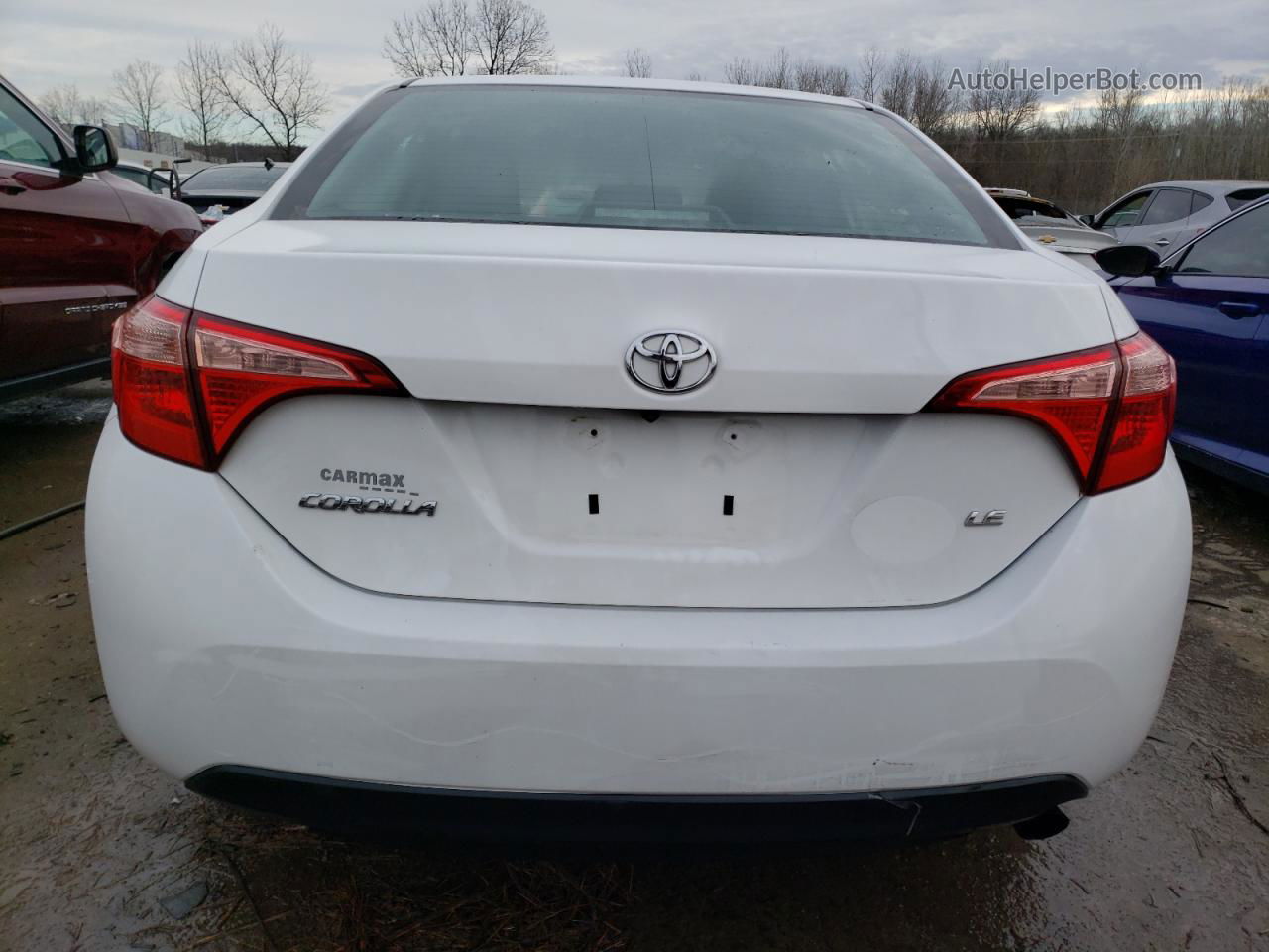 2019 Toyota Corolla L White vin: 2T1BURHE5KC225007