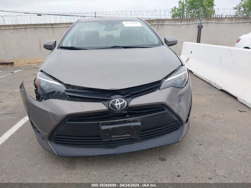 2019 Toyota Corolla Le Brown vin: 2T1BURHE5KC235603