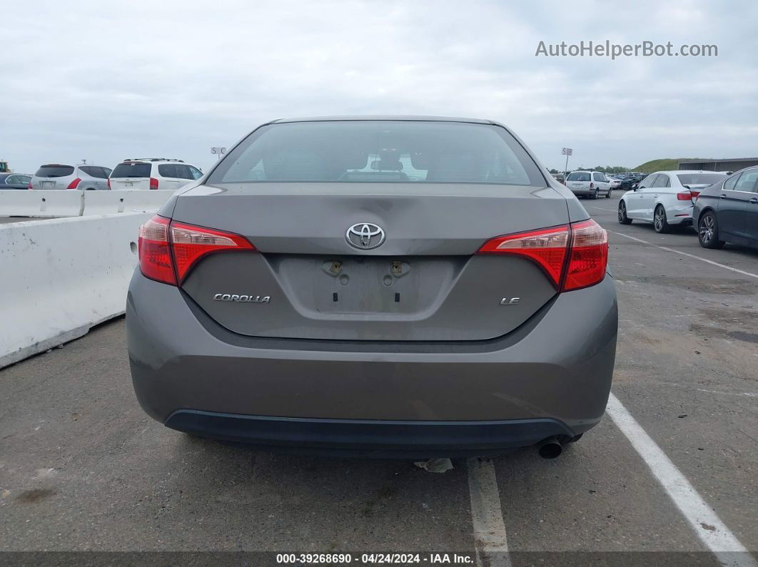 2019 Toyota Corolla Le Brown vin: 2T1BURHE5KC235603