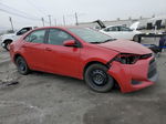 2019 Toyota Corolla L Red vin: 2T1BURHE5KC236315